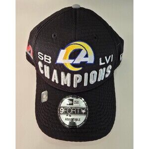 Los Angeles LA Rams Hat Cap Super Bowl LVI 56 Champions Snapback 9Forty New Era